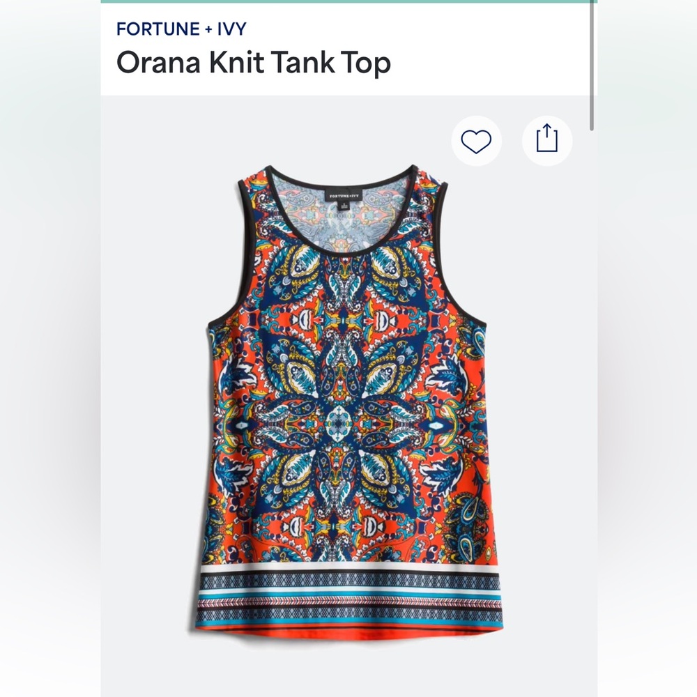Fortune + Ivy Colorful Knit Tank Top